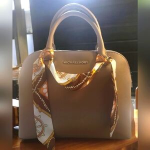 Michael Kors Emmy Leather Dome Crossbody